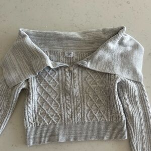 Cotton On Light Gray Cowl Neck Sweater